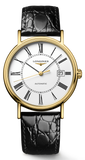 Longines Presence 25.5mm Automatic White Dial Black Leather Strap Watch for Women - L4.921.2.11.2 Authentic Buy Shop Now