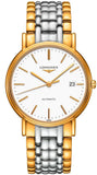 Longines Presence 38.5mm Automatic White Dial Two Tone Steel Strap Watch for Men - L4.921.2.12.7 Authentic Buy Shop Now