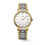 Longines Presence 38.5mm Automatic White Dial Two Tone Steel Strap Watch for Men - L4.921.2.12.7 Authentic Buy Shop Now