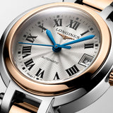 Longines PrimaLuna Automatic 26.5mm Silver Dial Two Tone Steel Strap Watch for Women - L8.111.5.78.6 Authentic Buy Shop Now