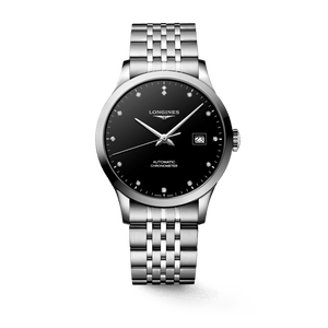 Longines Record Automatic Stainless Steel 40mm Watch for Men - L2.821.4.57.6 Authentic Buy Shop Now