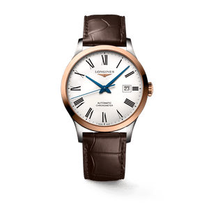 Longines Record Automatic Stainless Steel 18K Gold Watch for Men - L2.821.5.11.2 Authentic Buy Shop Now