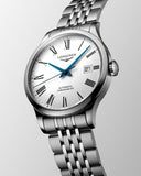 Longines Record Automatic Stainless Steel 40mm Watch for Men - L2.821.4.11.6 Authentic Buy Shop Now