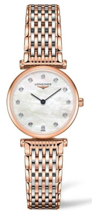 Longines La Grande Classique De Longines Diamonds Mother of Pearl Dial Two Tone Mesh Bracelet Watch for Women - L4.209.1.97.7 Authentic Buy Shop Now