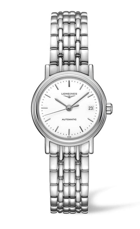 Longines Presence 25.5mm Automatic Stainless Steel Watch for Women - L4.321.4.12.6 Authentic Buy Shop Now