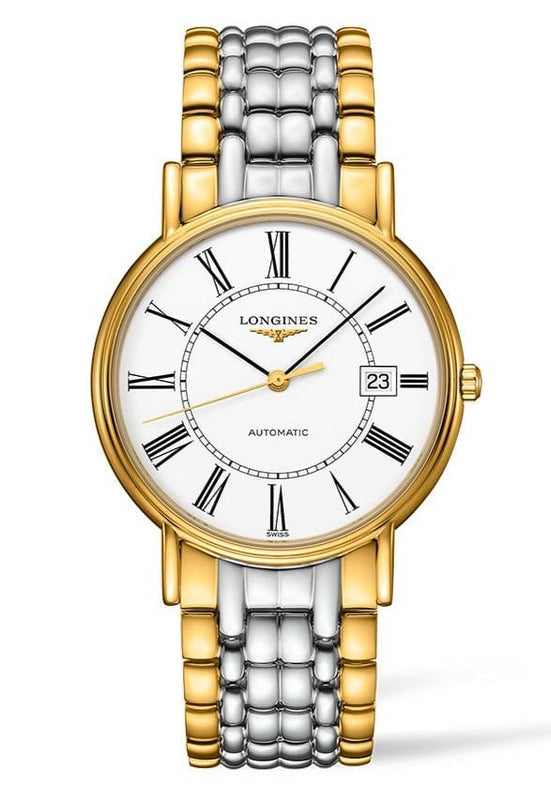 Longines Presence 38.5mm Automatic Stainless Steel Watch for Men - L4.921.2.11.7 Authentic Buy Shop Now