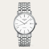 Longines Presence Automatic White Dial Silver Steel Strap Watch for Men - L4.921.4.12.6 Authentic Buy Shop Now