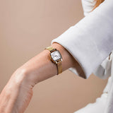 Tissot Lovely Square Silver Dial Gold Mesh Bracelet Watch For Women - T058.109.33.031.00 Authentic Buy Shop Now