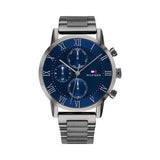 Tommy Hilfiger Kane Quartz Blue Dial Black Steel Strap Watch for Men - 1791456 Authentic Buy Shop Now
