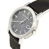 Burberry Heritage Grey Dial Black Leather Strap Watch for Men - BU9024 Authentic Buy Shop Now