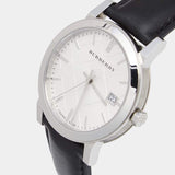 Burberry The City White Dial Black Leather Strap Watch for Men - BU9008 Authentic Buy Shop Now