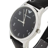 Emporio Armani Classic Quartz Black Dial Black Leather Strap Watch For Men - AR1865 Authentic Buy Shop Now