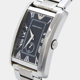 Emporio Armani Classic Analog Black Dial Silver Steel Strap Watch For Men - AR1608 Authentic Buy Shop Now