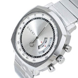 Gucci Grip Collection Quartz Silver Dial Silver Steel Strap Watch For Men - YA157302 Authentic Buy Shop Now