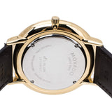 Movado Ultra Slim Blue Dial Brown Leather Strap Watch For Men - 0607088 Authentic Buy Shop Now