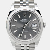 Rolex Datejust 41 Oyster Grey Dial Silver Oystersteel Bracelet Watch for Men - M126300-0008 Authentic Buy Shop Now