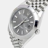 Rolex Datejust 41 Oyster Grey Dial Silver Oystersteel Bracelet Watch for Men - M126300-0008 Authentic Buy Shop Now