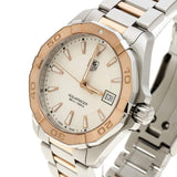 Tag Heuer Aquaracer Quartz White Dial Silver Strap Watch for Men - WAY1150.BD0911 Authentic Buy Shop Now