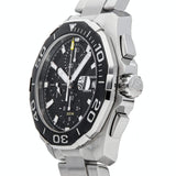 Tag Heuer Aquaracer Calibre 16 Day-Date Black Dial Silver Steel Strap Watch for Men - CAY211A.BA0927 Authentic Buy Shop Now