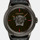 Versace Palazzo Empire Black Dial Black Leather Strap Watch for Men - VERD00218 Authentic Buy Shop Now