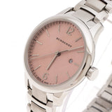 Burberry The Classic Pink Dial Silver Steel Strap Watch for Women - BU10111 Authentic Buy Shop Now