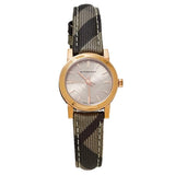 Burberry The City Pink Dial Brown Leather Strap Watch for Women - BU9236 Authentic Buy Shop Now