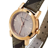 Burberry The City Pink Dial Brown Leather Strap Watch for Women - BU9236 Authentic Buy Shop Now