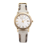 Burberry The City White Dial White Leather Strap Watch for Women - BU9015 Authentic Buy Shop Now