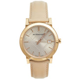 Burberry The City Beige Dial Brown Leather Strap Watch for Women - BU9014 Authentic Buy Shop Now