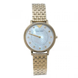 Emporio Armani Dress Analog Mother of Pearl Dial Gold Steel Strap Watch For Women - AR11007 Authentic Buy Shop Now