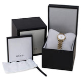 Gucci G Timeless Quartz Mother of Pearl Dial Gold Steel Strap Watch For Women - YA1265021 Authentic Buy Shop Now