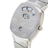 Gucci Grip Quartz Silver Dial Silver Steel Strap Watch For Women - YA157410 Authentic Buy Shop Now