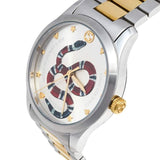 Gucci G Timeless Quartz Stainless Steel Silver Dial 27mm Watch For Women - YA126591 Authentic Buy Shop Now