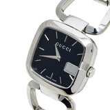 Gucci G Gucci Black Dial Silver Steel Strap Watch For Women - YA125407 Authentic Buy Shop Now
