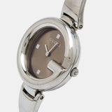 Gucci Guccissima Brown Dial Silver Steel Strap Watch For Women - YA134302 Authentic Buy Shop Now