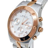 Marc Jacobs Blade Chronograph Silver Dial Two Tone Steel Strap Watch for Women - MBM3178 Authentic Buy Shop Now