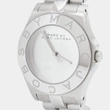 Marc Jacobs Blade Chronograph Silver Dial Silver Steel Strap Watch for Women - MBM3125 Authentic Buy Shop Now