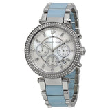 Michael Kors Parker White Dial Two Tone Steel Strap Watch for Women - MK6138 Authentic Buy Shop Now