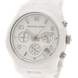 Michael Kors Runway White Ceramic Dial White Steel Strap Watch for Women - MK5161 Authentic Buy Shop Now