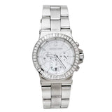 Michael Kors Dylan Glitz Chronograph White Dial Silver Steel Strap Watch For Women - MK5411 Authentic Buy Shop Now