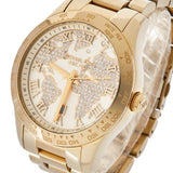 Michael Kors Layton Chronograph Gold Dial Gold Steel Strap Watch for Women - MK5959 Authentic Buy Shop Now