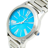 Michael Kors Hartman Quartz Blue Dial Silver Steel Strap Watch For Women - MK3519 Authentic Buy Shop Now