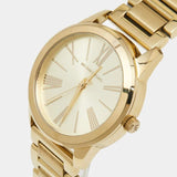 Michael Kors Hartman Quartz Gold Dial Gold Steel Strap Watch For Women - MK3490 Authentic Buy Shop Now