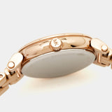 Michael Kors Charley Three-Hand Analog Rose Gold Dial Rose Gold Steel Strap Watch for Women - MK4400 Authentic Buy Shop Now