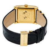 Versace VD-25 Diamonds Black Dial Black Leather Strap Watch for Women - VQF020015 Authentic Buy Shop Now