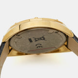 Versace Shadov Quartz Gold Dial Black Leather Strap Watch for Women - VEBM00318 Authentic Buy Shop Now