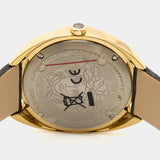 Versace Shadov Quartz Gold Dial Black Leather Strap Watch for Women - VEBM00318 Authentic Buy Shop Now