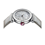 Bvlgari LVCEA Diamonds Silver Mother of Pearl Dial Silver Leather Strap Watch for Women - LVCEA103367 Authentic Buy Shop Now