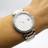 Tommy Hilfiger Lynn Quartz White Dial Two Tone Steel Strap Watch For Women - 1782236 Authentic Buy Shop Now