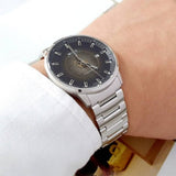 Mido Commander Automatic Gradient Black Dial Silver Steel Strap Watch For Men - M021.407.11.411.00 Authentic Buy Shop Now